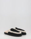 Zuecos Mou SUEDE SLIPPER FULL ESKIMO STITCH negro Zuecos Mou SUEDE SLIPPER FULL ESKIMO STITCH negro