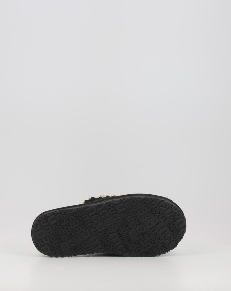 Zuecos Mou SUEDE SLIPPER FULL ESKIMO STITCH negro Zuecos Mou SUEDE SLIPPER FULL ESKIMO STITCH negro