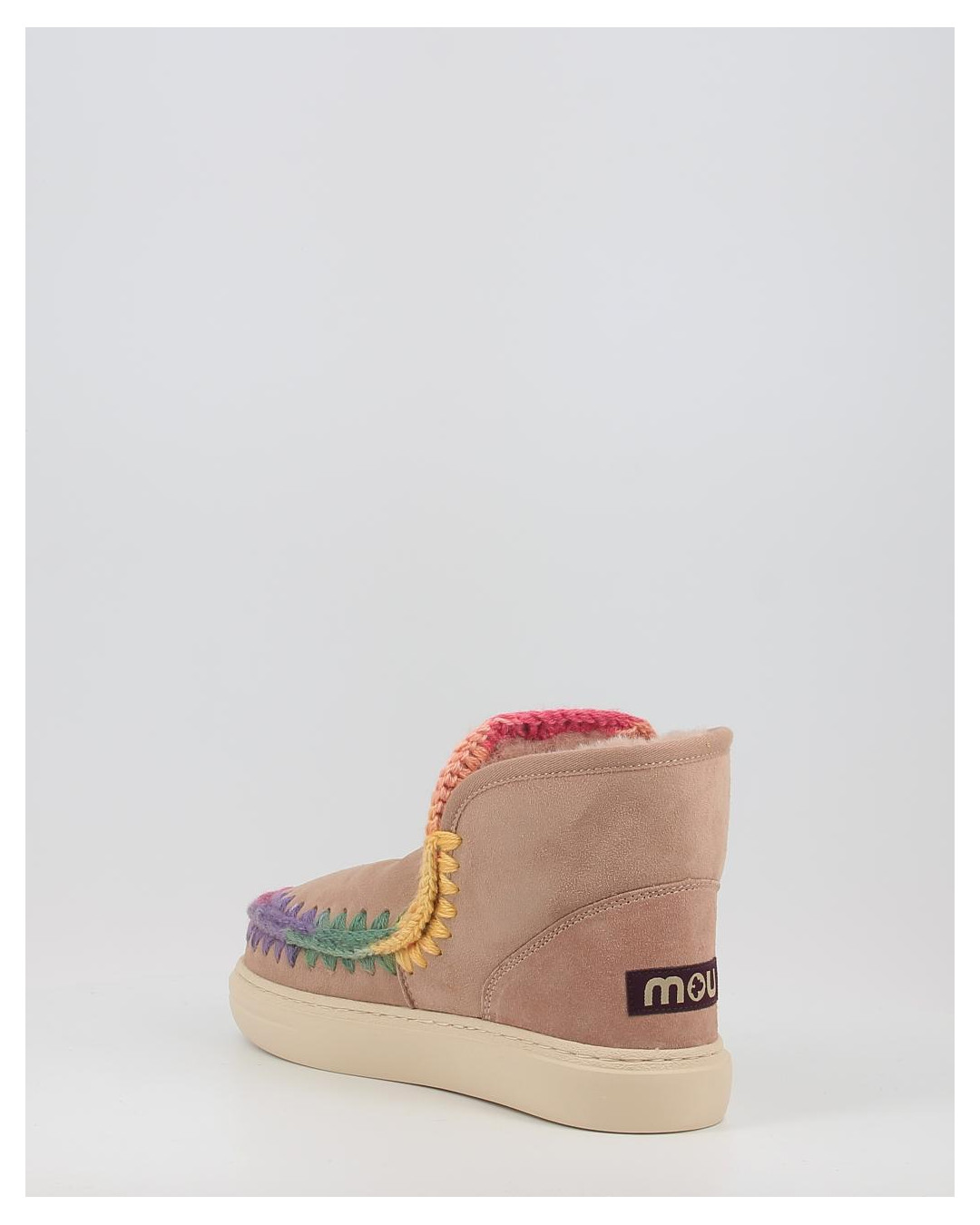Botas Mou ESKIMO SNEAKER BOLD RAINBOW STITCHING taupe