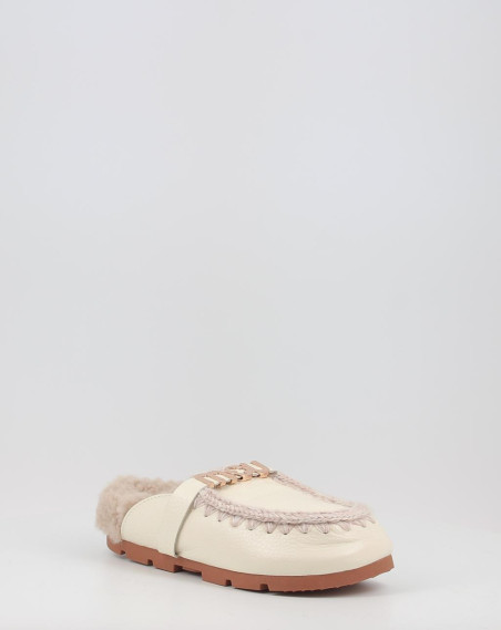 Zuecos Mou WINTER BIO SLIDE - BIG LETTER LOGO blanco Zuecos Mou WINTER BIO SLIDE - BIG LETTER LOGO blanco