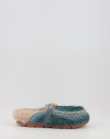 Zuecos Mou WINTER BIO SLIDE LONG HAIR PONYSKIN - LETTER LOGO LHPLAV azul Zuecos Mou WINTER BIO SLIDE LONG HAIR PONYSKIN - LETTER LOGO LHPLAV azul
