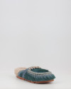 Zuecos Mou WINTER BIO SLIDE LONG HAIR PONYSKIN - LETTER LOGO LHPLAV azul Zuecos Mou WINTER BIO SLIDE LONG HAIR PONYSKIN - LETTER LOGO LHPLAV azul