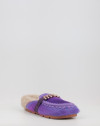Zuecos Mou WINTER BIO SLIDE LONG HAIR PONYSKIN - LETTER LOGO LHPPUR morado Zuecos Mou WINTER BIO SLIDE LONG HAIR PONYSKIN - LETTER LOGO LHPPUR morado