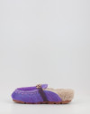 Zuecos Mou WINTER BIO SLIDE LONG HAIR PONYSKIN - LETTER LOGO LHPPUR morado Zuecos Mou WINTER BIO SLIDE LONG HAIR PONYSKIN - LETTER LOGO LHPPUR morado