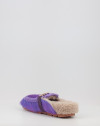 Zuecos Mou WINTER BIO SLIDE LONG HAIR PONYSKIN - LETTER LOGO LHPPUR morado Zuecos Mou WINTER BIO SLIDE LONG HAIR PONYSKIN - LETTER LOGO LHPPUR morado