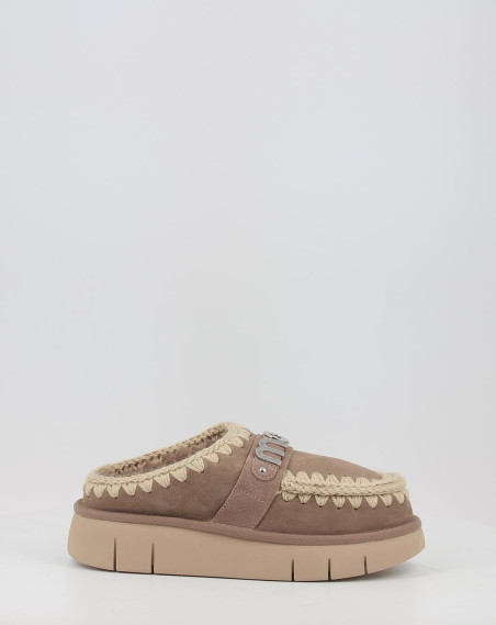 Zuecos Mou BOUNCE CLOG METAL LOGO gris Zuecos Mou BOUNCE CLOG METAL LOGO gris
