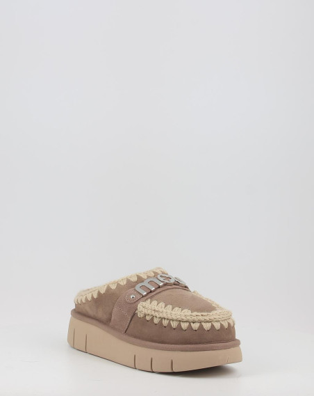 Zuecos Mou BOUNCE CLOG METAL LOGO gris Zuecos Mou BOUNCE CLOG METAL LOGO gris