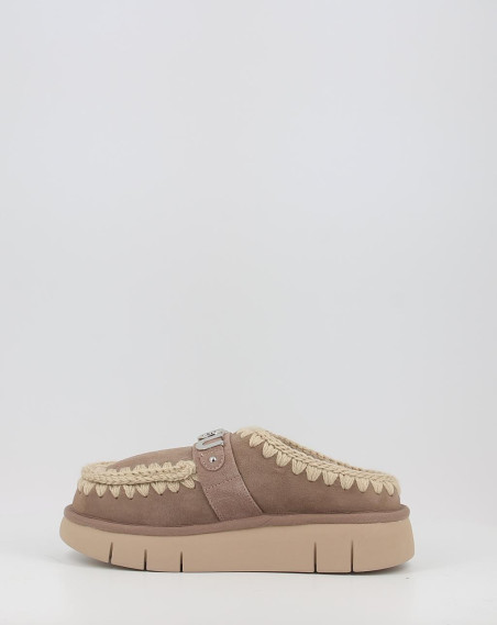 Zuecos Mou BOUNCE CLOG METAL LOGO gris Zuecos Mou BOUNCE CLOG METAL LOGO gris