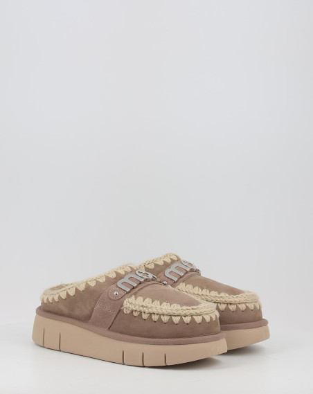 Zuecos Mou BOUNCE CLOG METAL LOGO gris Zuecos Mou BOUNCE CLOG METAL LOGO gris