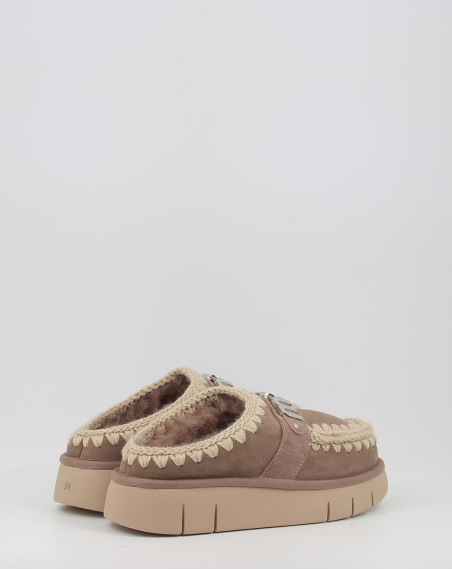 Zuecos Mou BOUNCE CLOG METAL LOGO gris Zuecos Mou BOUNCE CLOG METAL LOGO gris