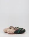 Zuecos Mou WINTER BIO SLIDE LONG HAIR PONYSKIN - LETTER LOGO verde Zuecos Mou WINTER BIO SLIDE LONG HAIR PONYSKIN - LETTER LOGO verde