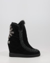 Botas Mou FRENCH TOE WEDGE BACK PATCH CROSS negro Botas Mou FRENCH TOE WEDGE BACK PATCH CROSS negro