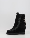 Botas Mou FRENCH TOE WEDGE BACK PATCH CROSS negro Botas Mou FRENCH TOE WEDGE BACK PATCH CROSS negro