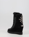 Botas Mou FRENCH TOE WEDGE BACK PATCH CROSS negro Botas Mou FRENCH TOE WEDGE BACK PATCH CROSS negro