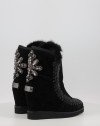 Botas Mou FRENCH TOE WEDGE BACK PATCH CROSS negro Botas Mou FRENCH TOE WEDGE BACK PATCH CROSS negro