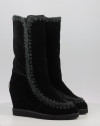 Botas Mou FRENCH TOE WEDGE TALL negro Botas Mou FRENCH TOE WEDGE TALL negro