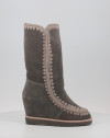 Botas Mou FRENCH TOE WEDGE TALL gris Botas Mou FRENCH TOE WEDGE TALL gris