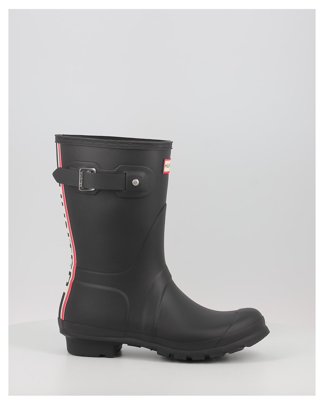 ORIGINAL SHORT HUNTER TRI COLOUR LOGOBACKSTRAP BOOT