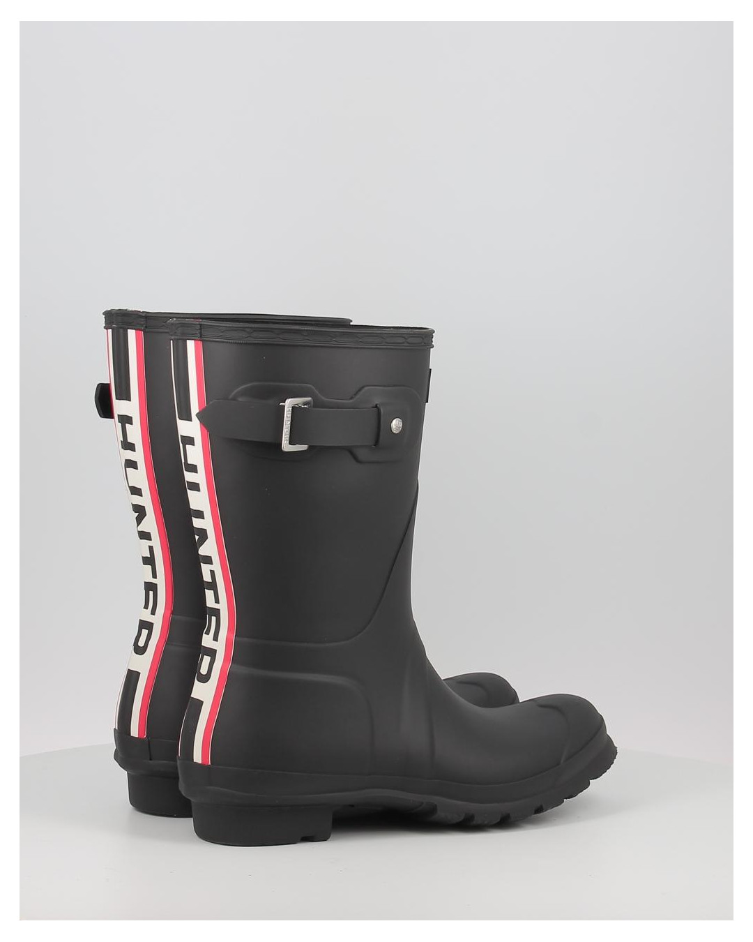 ORIGINAL SHORT HUNTER TRI COLOUR LOGOBACKSTRAP BOOT