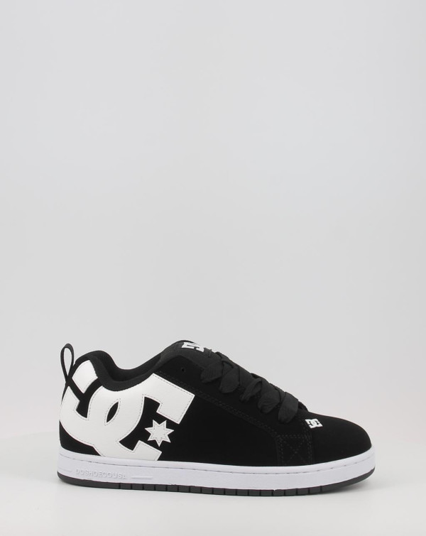 Zapatillas DC Shoes Court Graffik Shoe Black white negra blanca