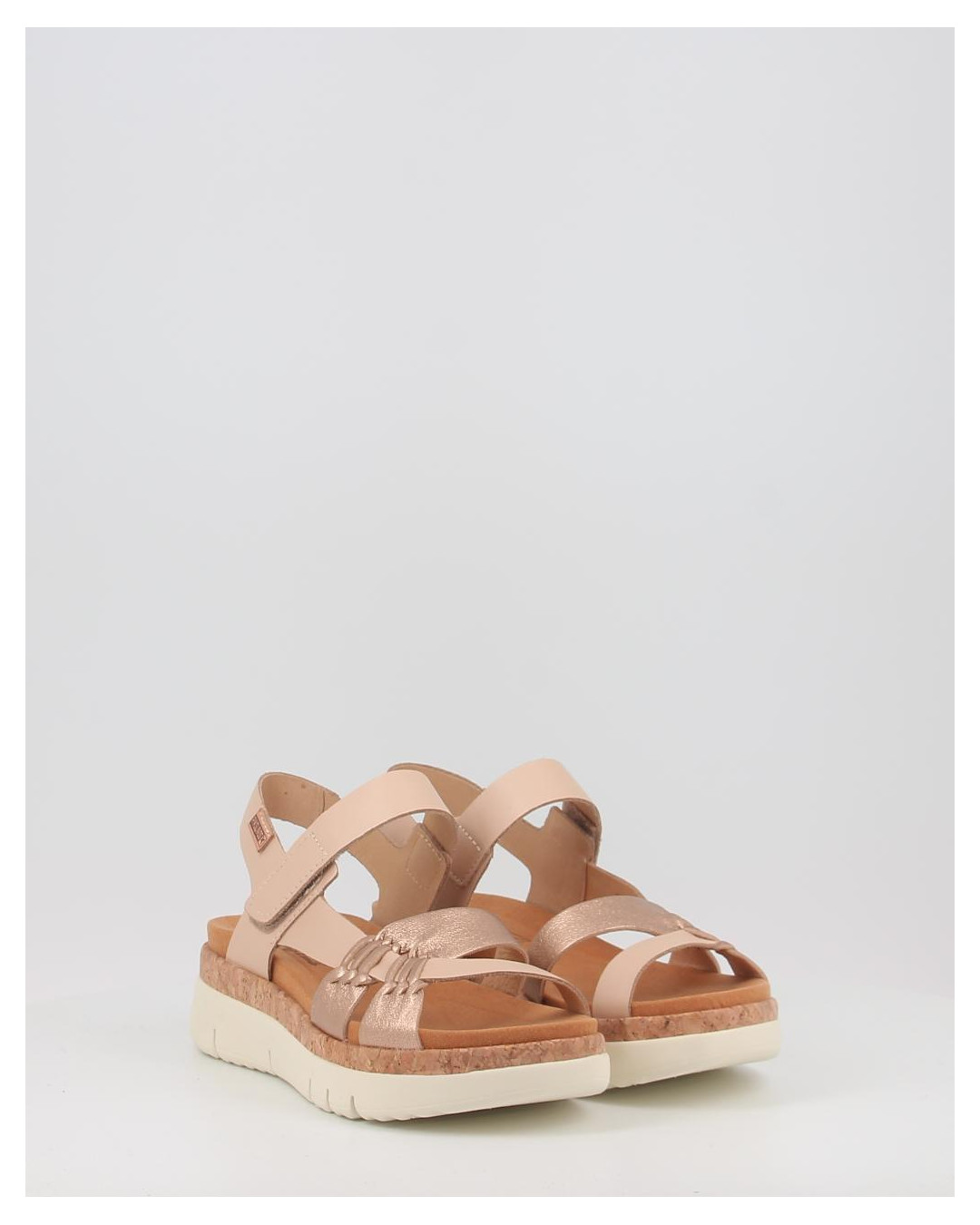 Pull&Bear - Sandali in pelle multicolore con zeppa