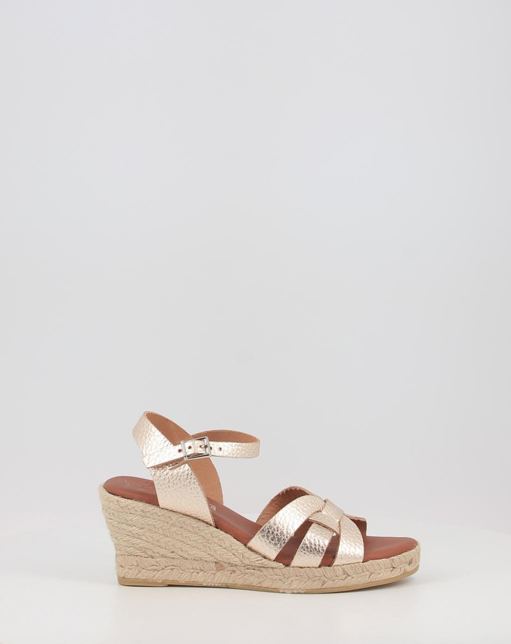 Sandalias Obi Shoes 5482 platino talla 40