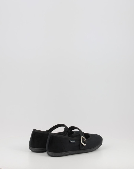 Bailarinas Victoria ODA MERCEDES TERCIOPELO 104913 negro