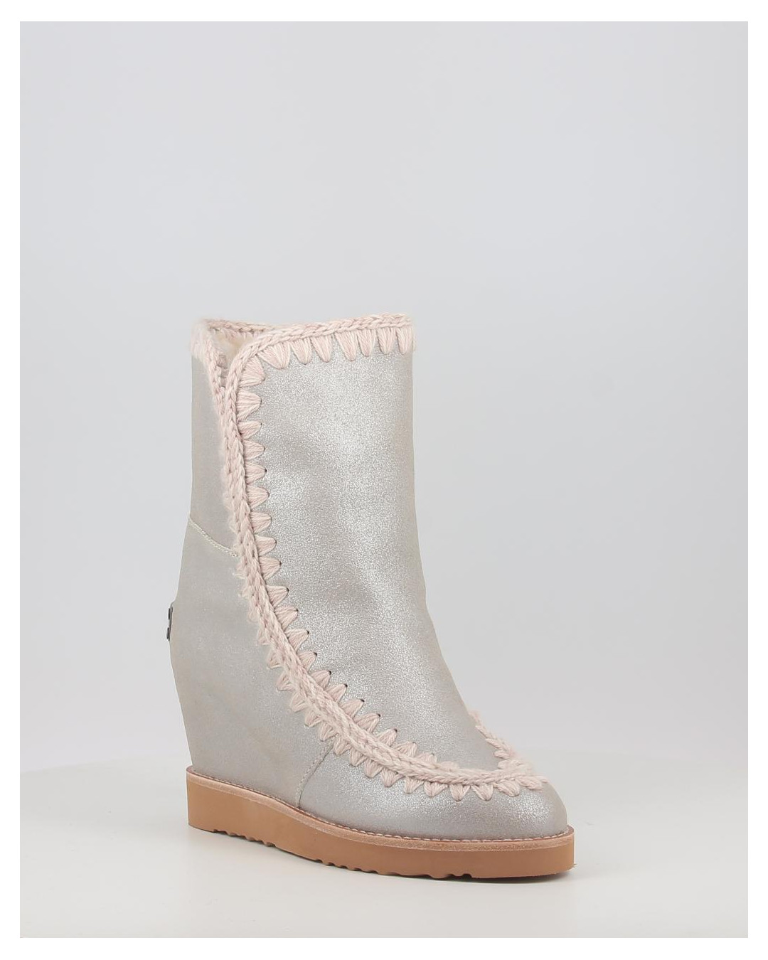 Botas Mou FRENCH TOE WEDGE SHORT metalizado Obi