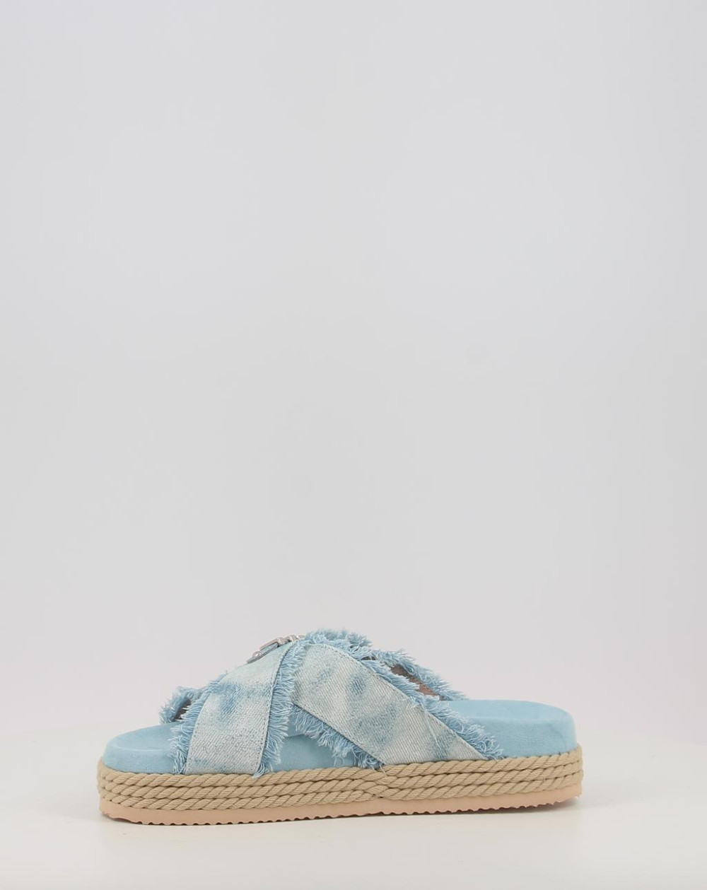 Sandalias Mou CRISS-CROSS ROPE SANDAL PAINTED DENIM azul talla 37