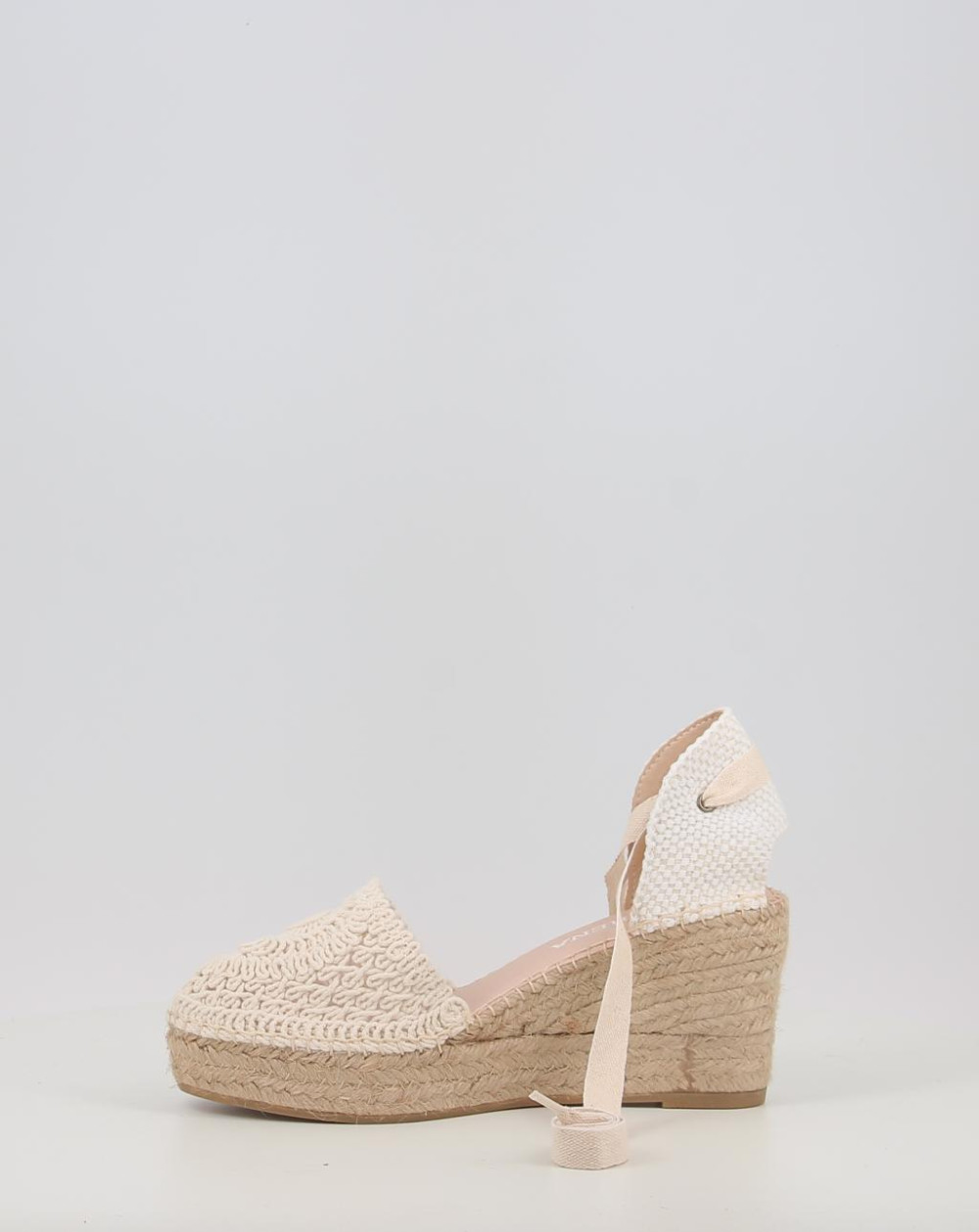 Alpargatas Macarena YUNE33 crema talla 40