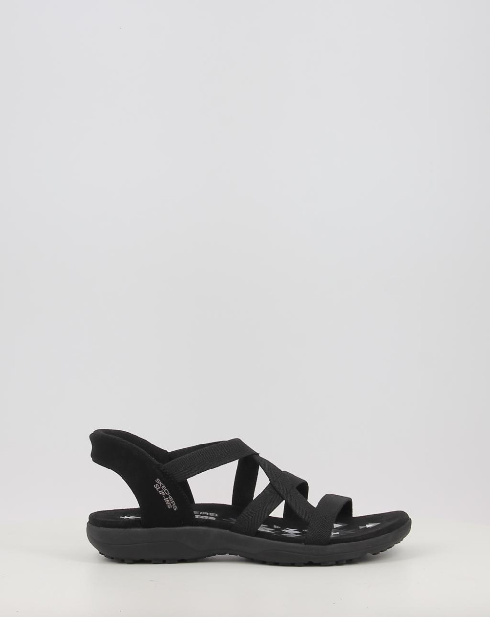 Sandalias Skechers SLIP-INS: REGGAE SLIM – STRETCH 163460 negro talla 36