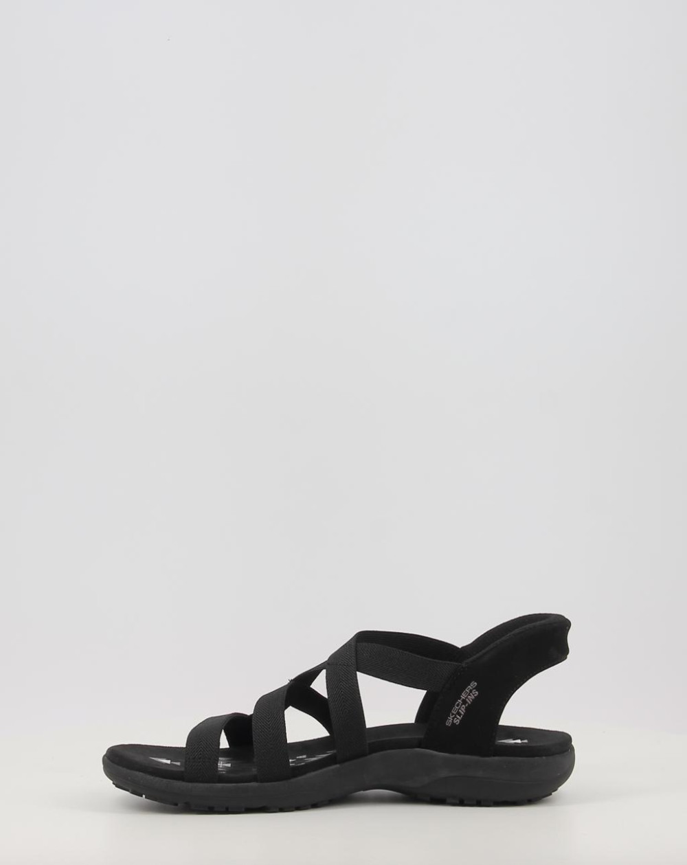 Sandalias Skechers SLIP-INS: REGGAE SLIM – STRETCH 163460 negro talla 36