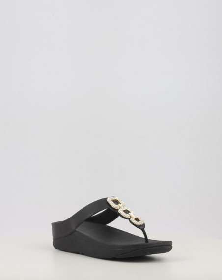 FINO CRYSTAL CHAIN LEATHER TOE POST SANDALS FINO CRYSTAL CHAIN LEATHER TOE POST SANDALS