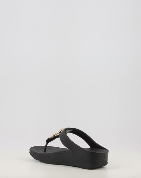 FINO CRYSTAL CHAIN LEATHER TOE POST SANDALS FINO CRYSTAL CHAIN LEATHER TOE POST SANDALS