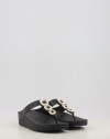 FINO CRYSTAL CHAIN LEATHER TOE POST SANDALS FINO CRYSTAL CHAIN LEATHER TOE POST SANDALS