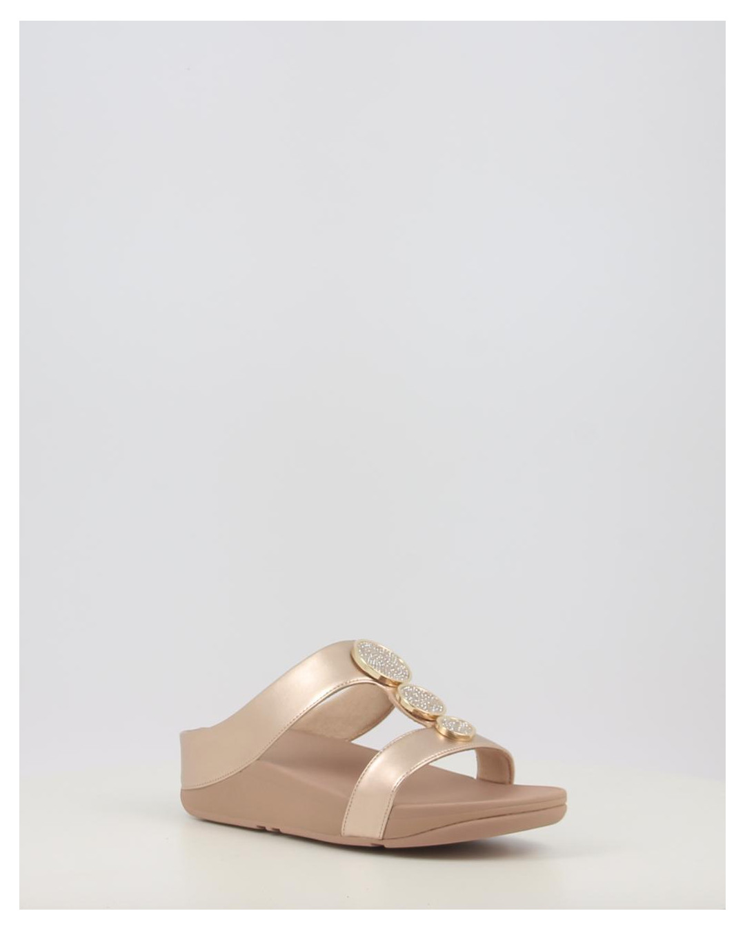 HALO BEAD CIRCLE METALLIC TOE POST SANDALS