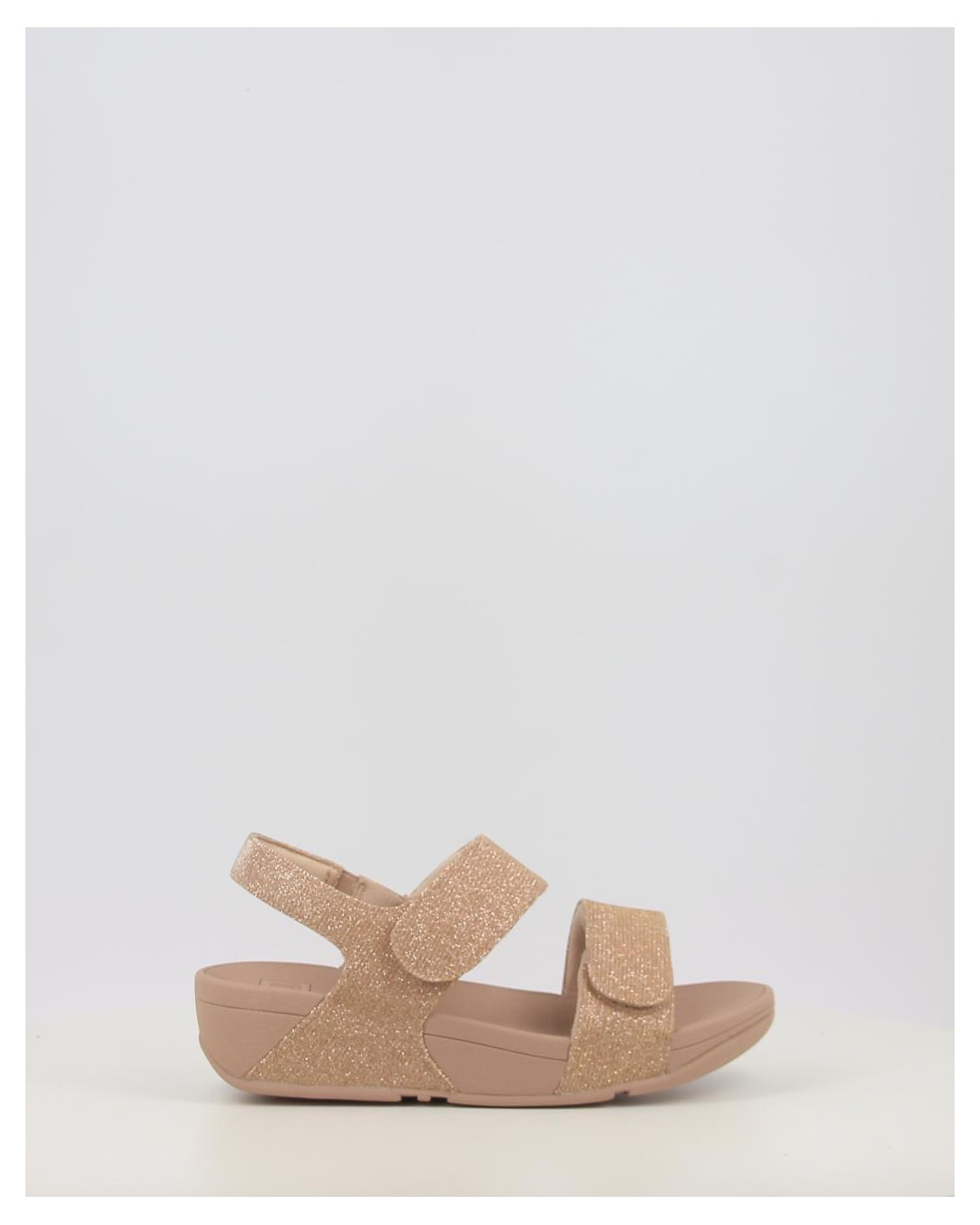 LULU ADJUSTABLE SHIMMERLUX BACK STRAP SANDALS