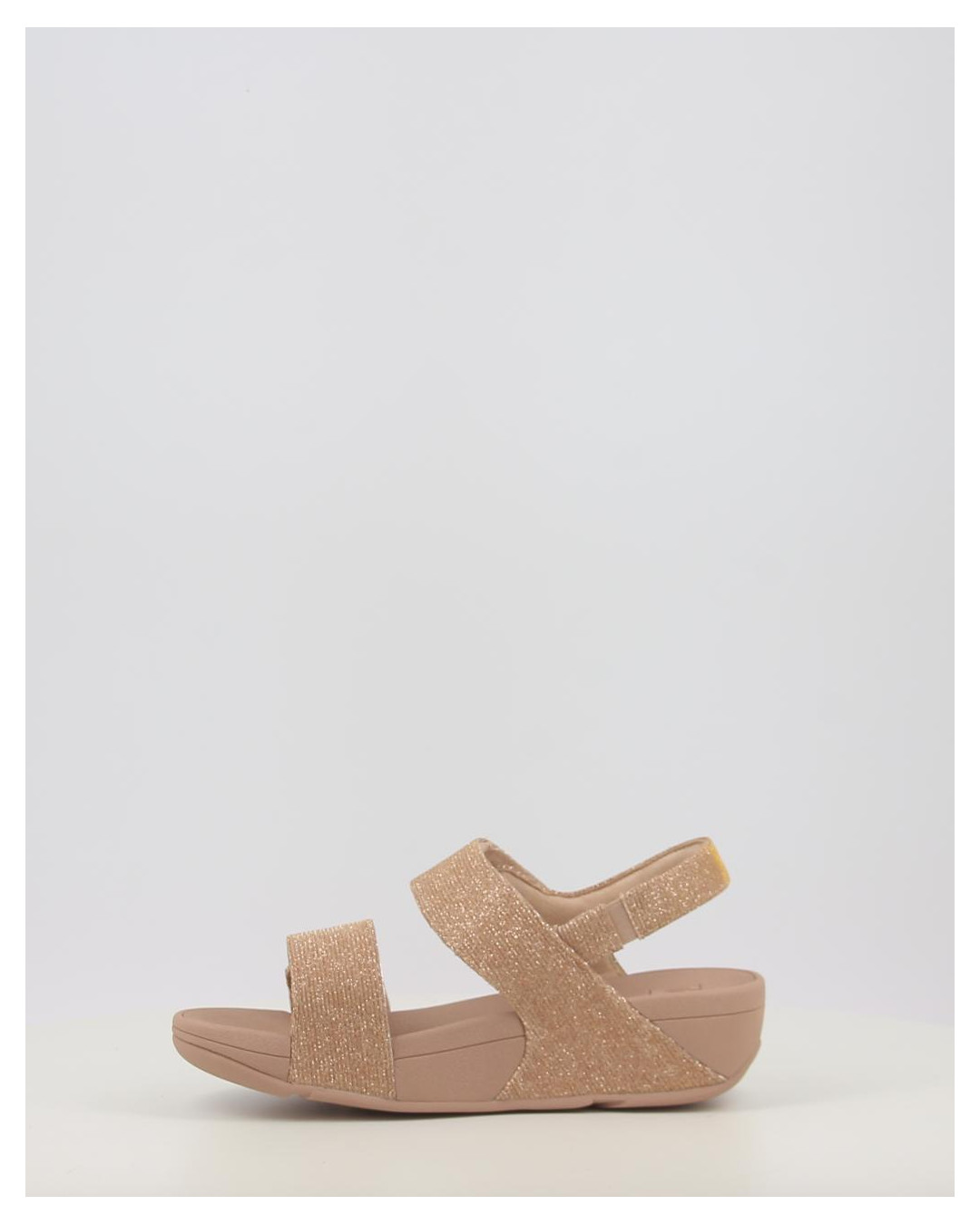 LULU ADJUSTABLE SHIMMERLUX BACK STRAP SANDALS