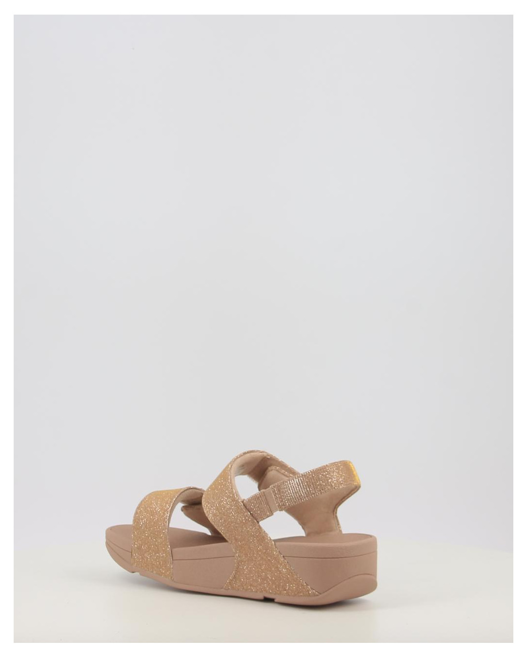 LULU ADJUSTABLE SHIMMERLUX BACK STRAP SANDALS