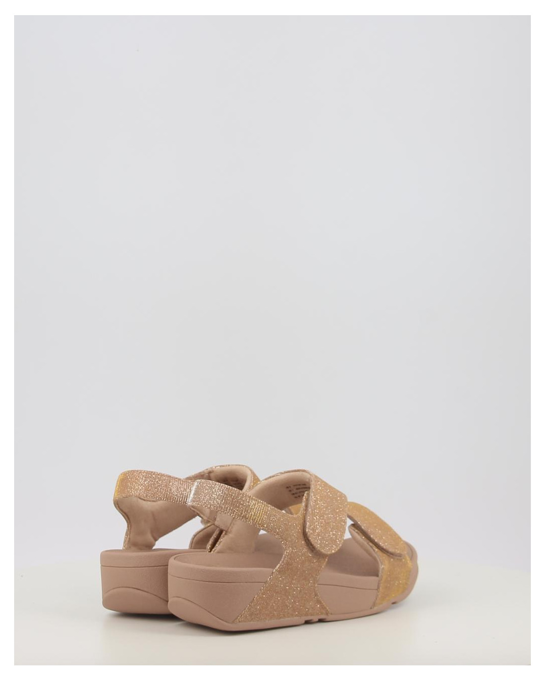 LULU ADJUSTABLE SHIMMERLUX BACK STRAP SANDALS