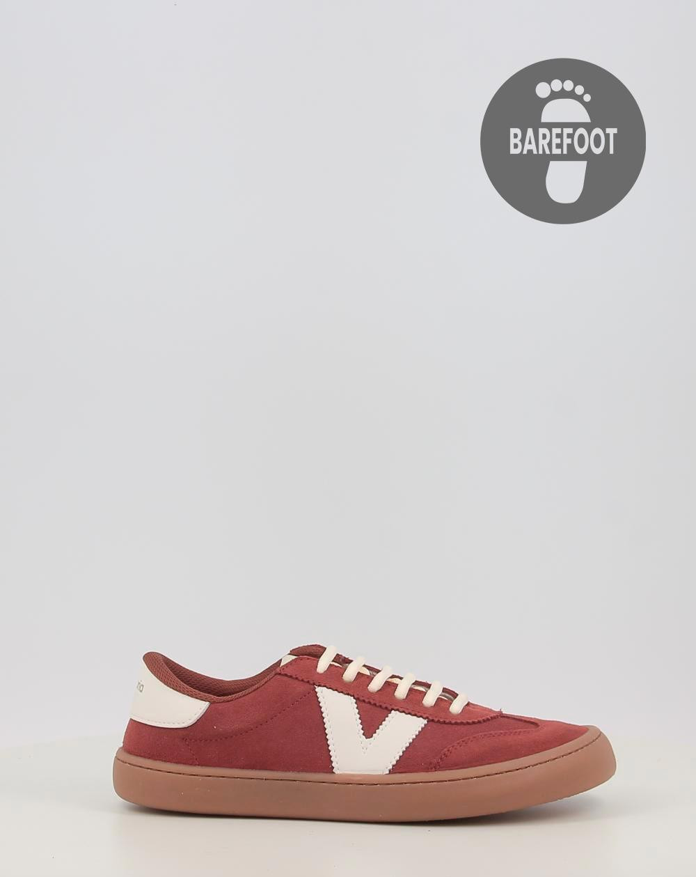 Zapatillas Victoria OLMO BAREFOOT EFECTO PIEL & SERRAJE 1186103 granate talla 36
