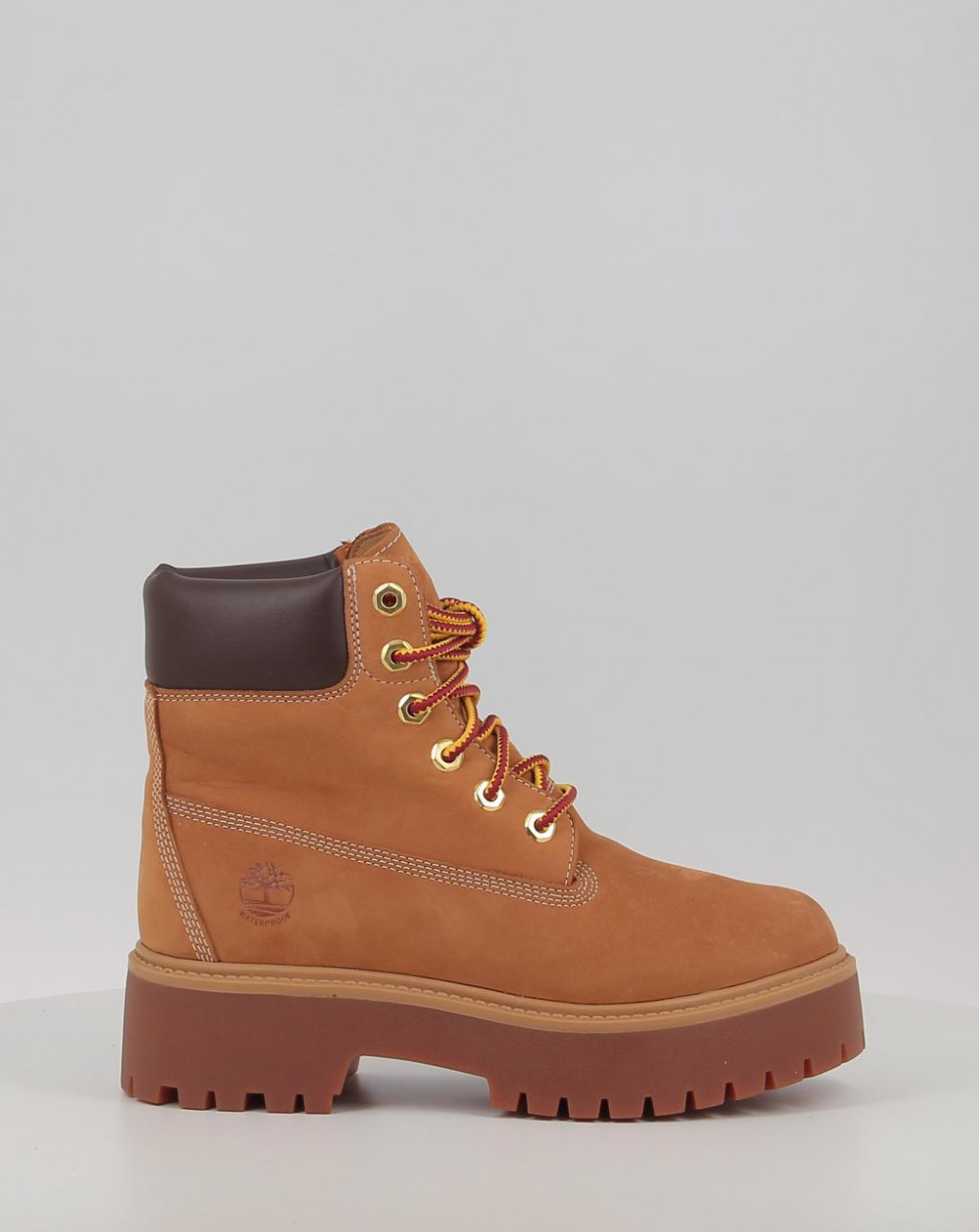 Botines Timberland STONE STREET 6 INCH LACE UP WATERPROOF BOOT WHEAT amarillo talla 38