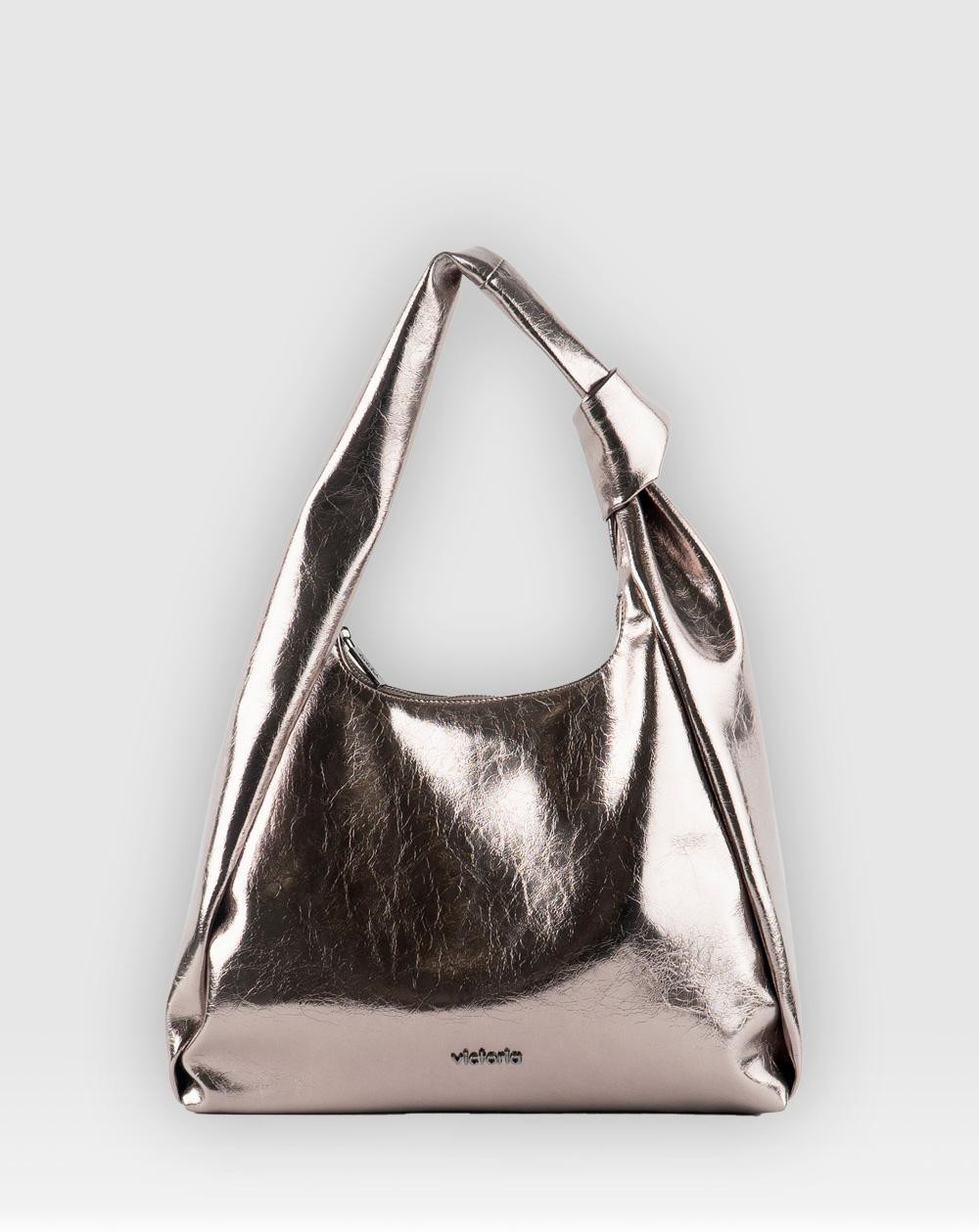 Bolsos Victoria 9125100 platino talla S/T