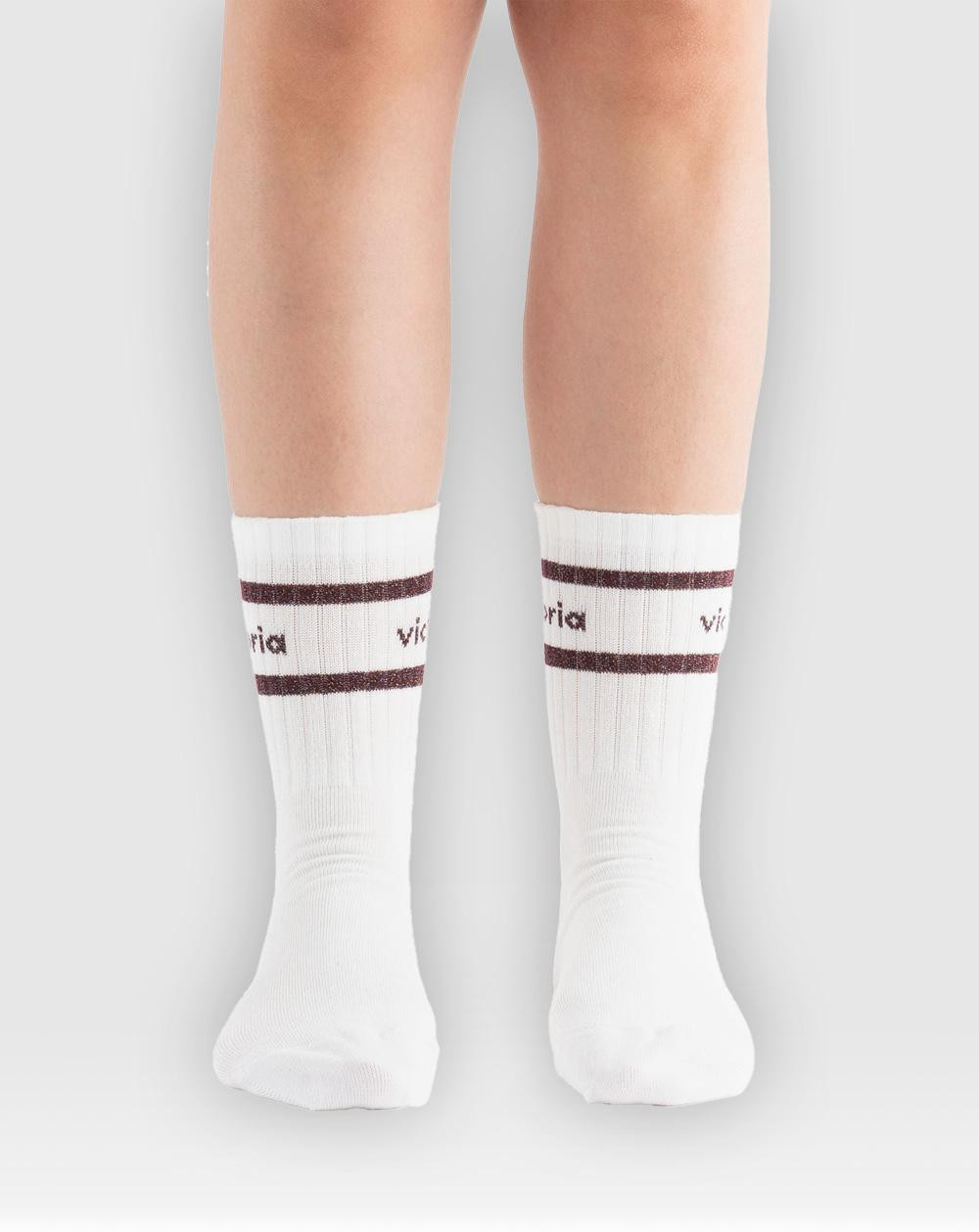 Calcetines Victoria 9125133 blanco talla T/U