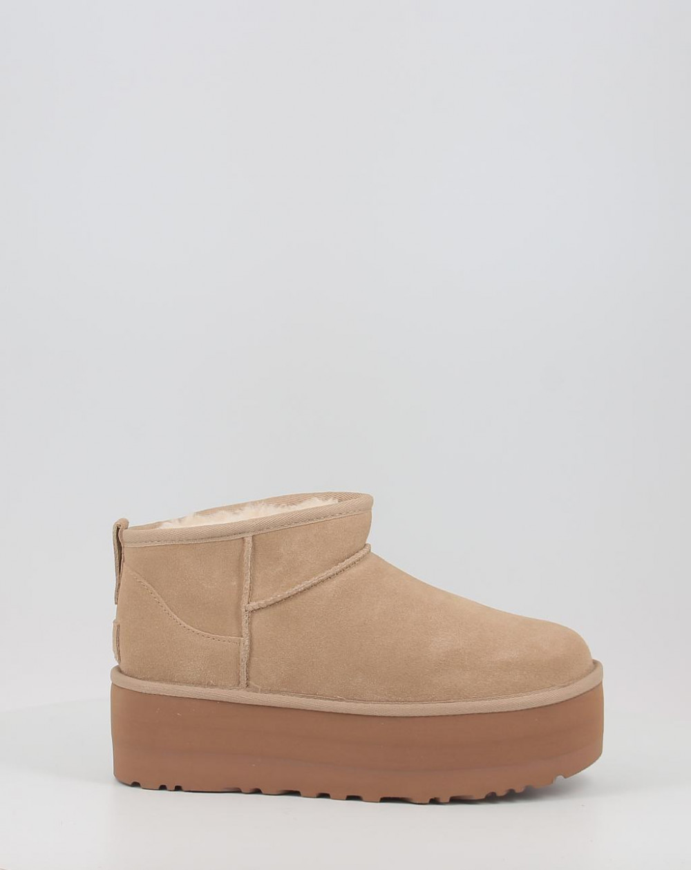 Botines Ugg CLASSIC ULTRA MINI PLATFORM beig talla 40