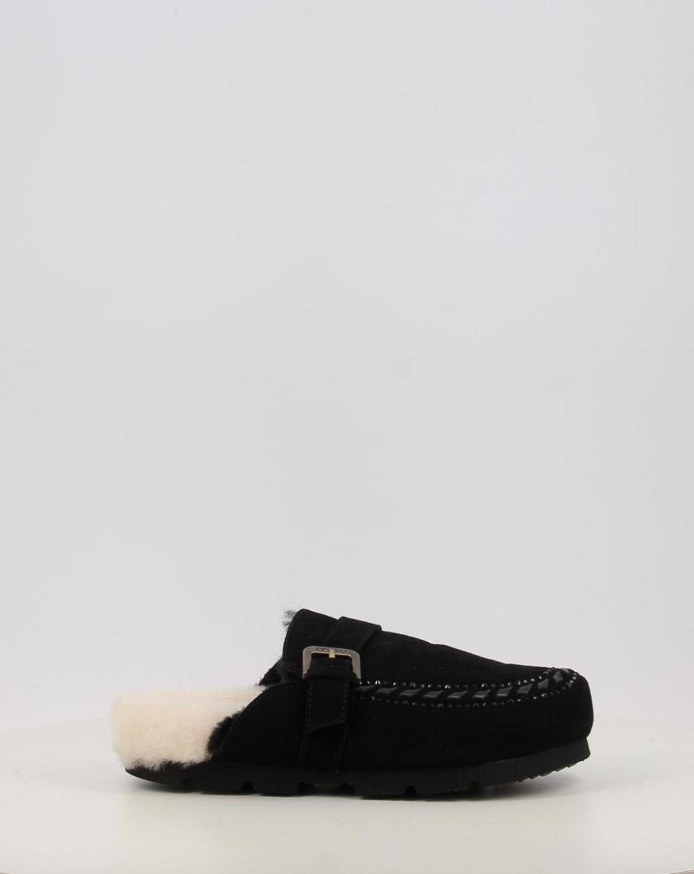 Zuecos Mou WINTER BIO LEATHER STITCHING negro talla 39
