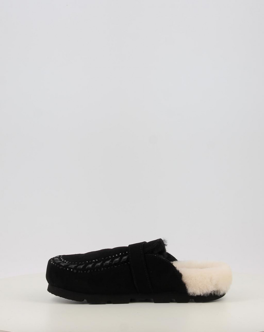 Zuecos Mou WINTER BIO LEATHER STITCHING negro talla 39