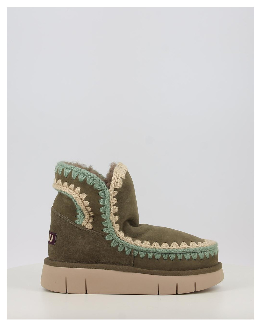 Botas Mou BOUNCE BOOT OVERSTITCHING verde