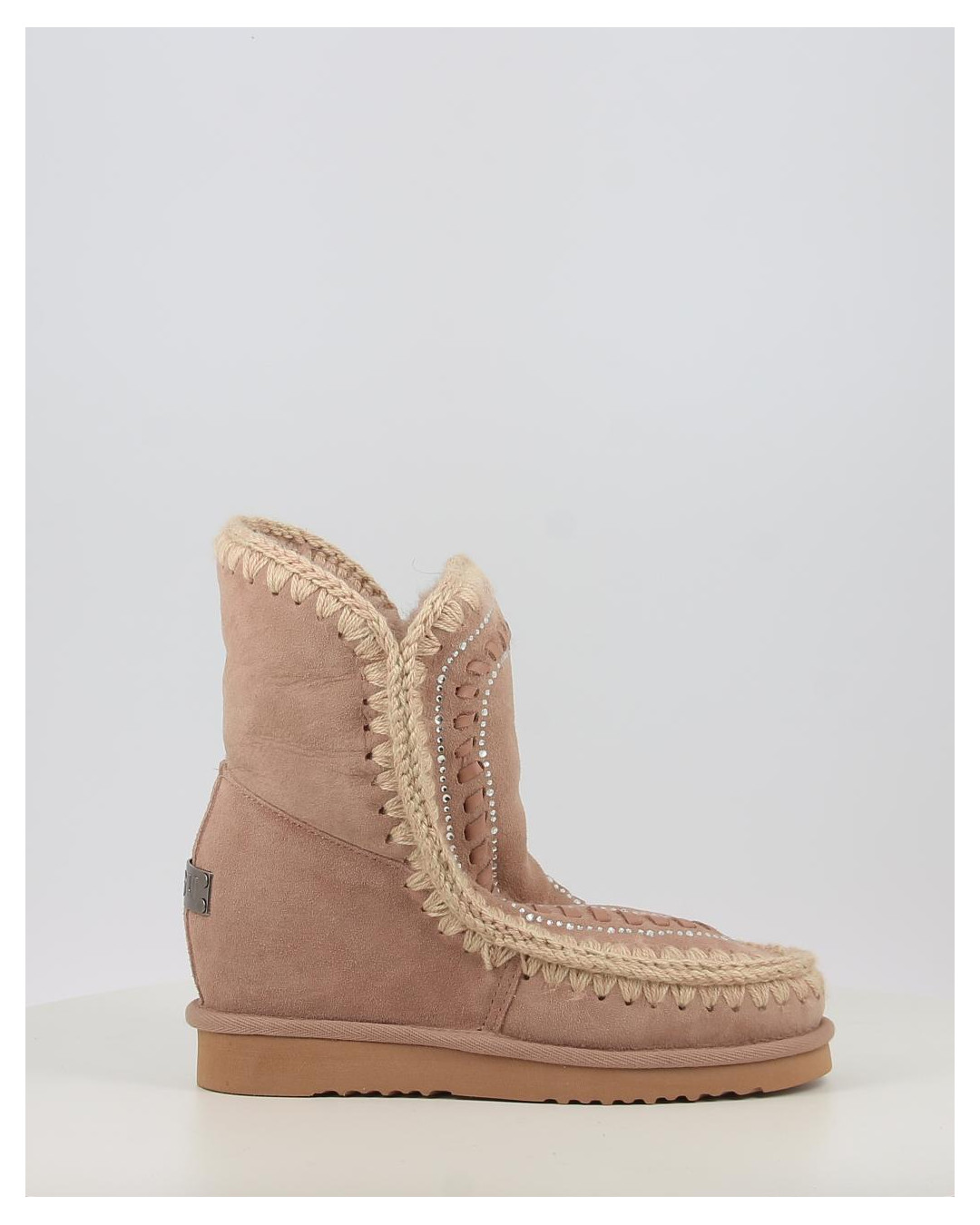 Botas Mou ESKIMO INNER WEDGE SHORT STRAS beig