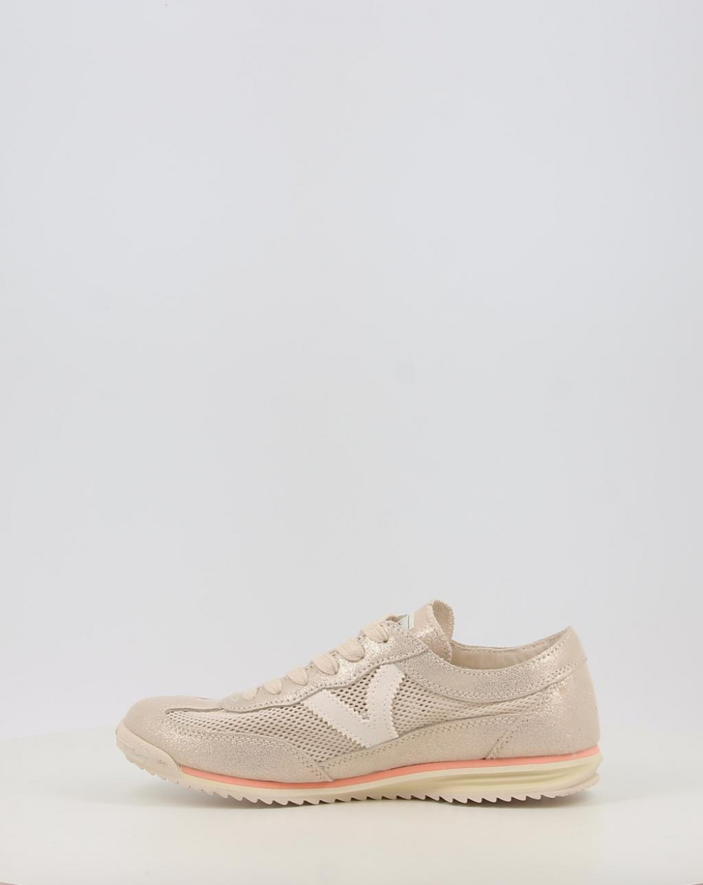 Zapatillas Victoria SATURNO REJILLA & SERRAJE METAL 1158107 platino talla 38